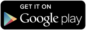 A black and white google play button with the words " put it on google ".